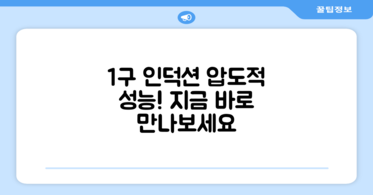 1구 인덕션, 놀라운 성능을 만나보세요