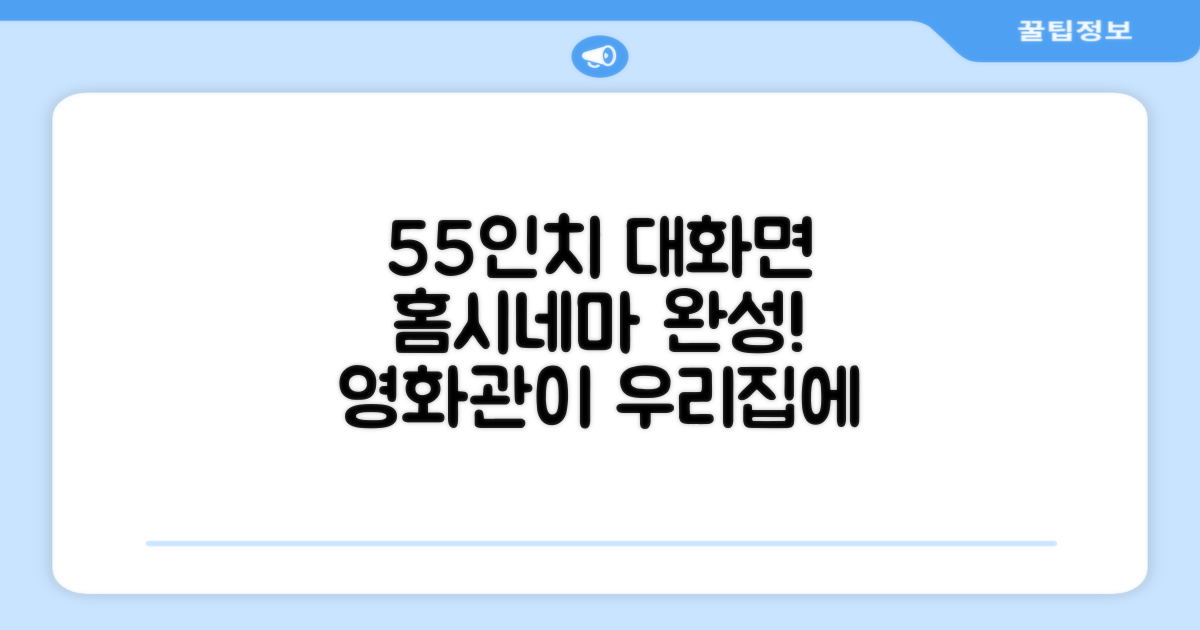 55인치 대화면, 홈시네마 완성