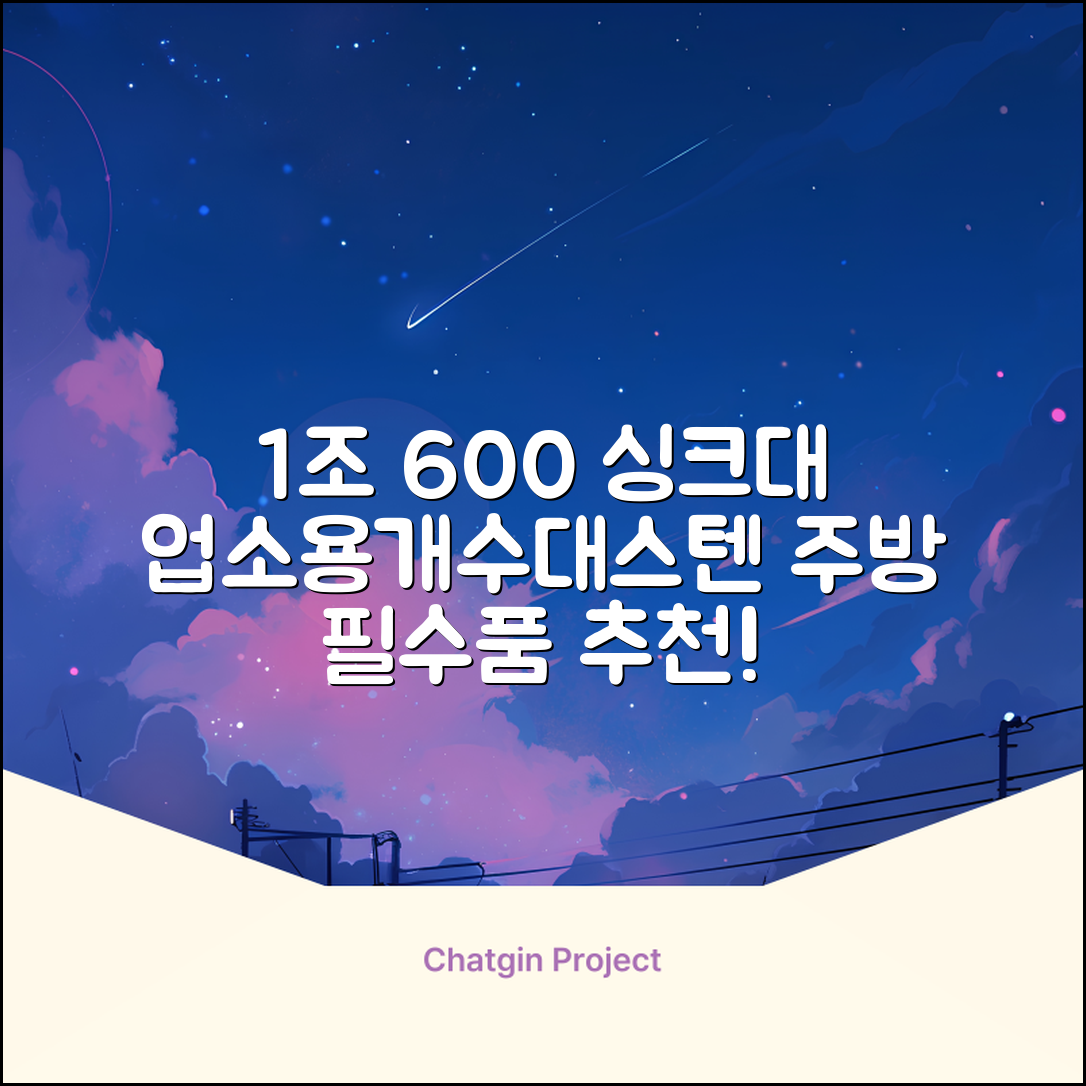 업소용싱크대 1조 600 업소용개수대 스텐싱크대 주방싱크대, 1조 600*600*800 추천 리뷰