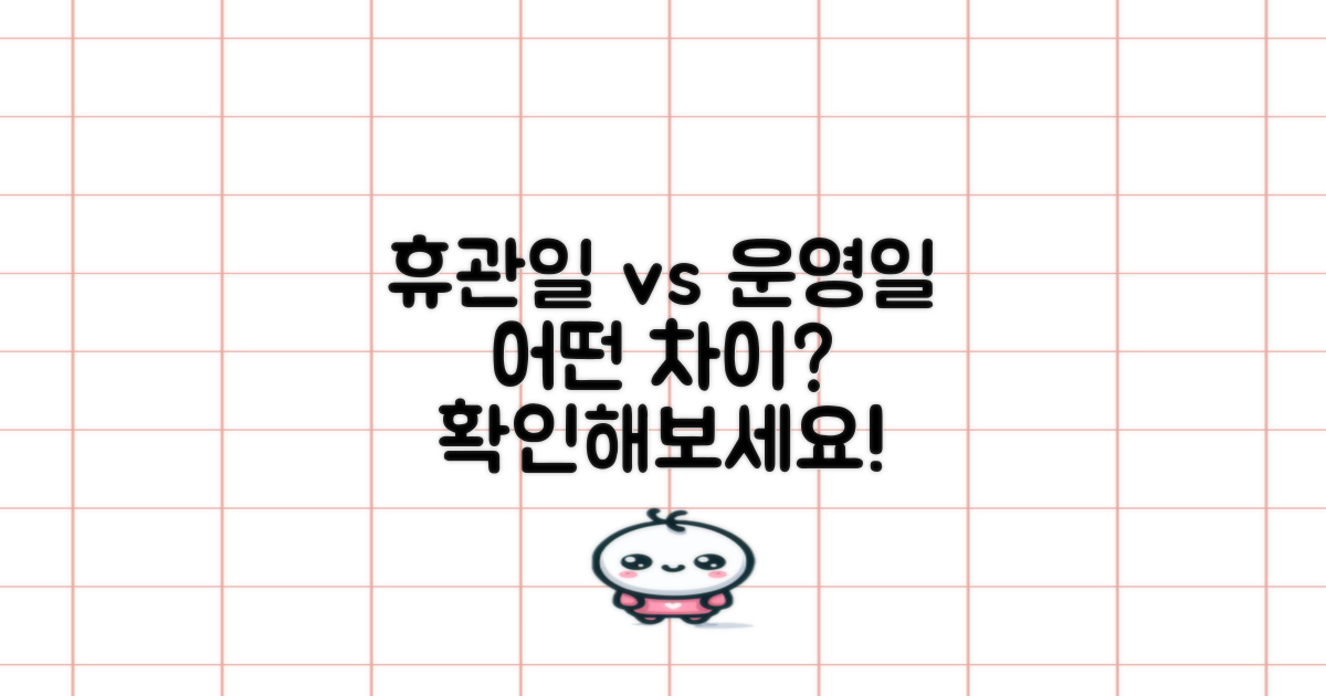 휴관일 vs 운영일 비교