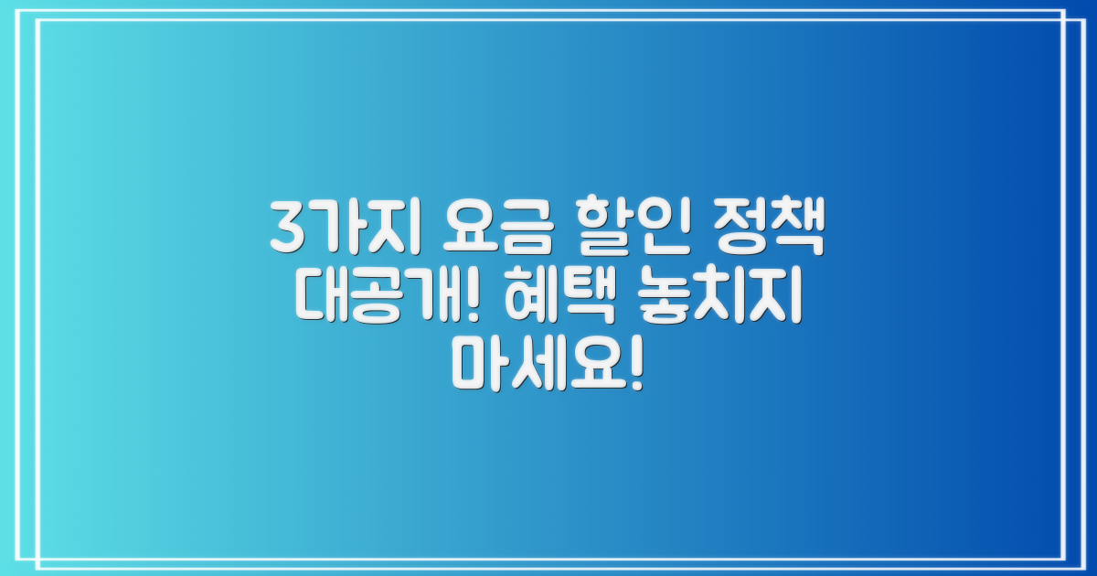 3가지 요금 할인 정책