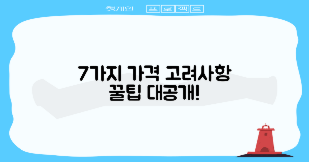 7가지 가격 고려 사항